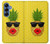 W2443 Funny Pineapple Sunglasses Kiss Case Cover Custodia e Flip Case per Samsung Galaxy S25