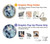 W2689 Blue Marble Texture Graphic Printed Case Cover Custodia e Flip Case per Samsung Galaxy S25