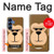 W2721 Cute Grumpy Monkey Cartoon Case Cover Custodia e Flip Case per Samsung Galaxy S25