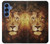 W3182 Lion Case Cover Custodia e Flip Case per Samsung Galaxy S25