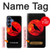 W3328 Crow Red Moon Case Cover Custodia e Flip Case per Samsung Galaxy S25