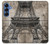 W3416 Eiffel Tower Blueprint Case Cover Custodia e Flip Case per Samsung Galaxy S25