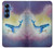 W3802 Dream Whale Pastel Fantasy Case Cover Custodia e Flip Case per Samsung Galaxy S25