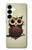 W0360 Coffee Owl Case Cover Custodia e Flip Case per Samsung Galaxy S25 Plus