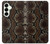 W0553 Snake Skin Case Cover Custodia e Flip Case per Samsung Galaxy S25 Plus
