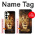 W3182 Lion Case Cover Custodia e Flip Case per Samsung Galaxy S25 Plus