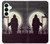 W3262 Grim Reaper Night Moon Cemetery Case Cover Custodia e Flip Case per Samsung Galaxy S25 Plus