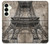 W3416 Eiffel Tower Blueprint Case Cover Custodia e Flip Case per Samsung Galaxy S25 Plus
