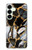W3419 Gold Marble Graphic Print Case Cover Custodia e Flip Case per Samsung Galaxy S25 Plus