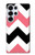 W1849 Pink Black Chevron Zigzag Case Cover Custodia e Flip Case per Samsung Galaxy S25 Ultra