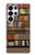 W3154 Bookshelf Case Cover Custodia e Flip Case per Samsung Galaxy S25 Ultra