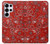 W3354 Red Classic Bandana Case Cover Custodia e Flip Case per Samsung Galaxy S25 Ultra