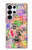 W3904 Travel Stamps Case Cover Custodia e Flip Case per Samsung Galaxy S25 Ultra