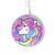 W3264 Pastel Unicorn Caricabatterie wireless da 15W, tipo C, per iPhone e Android, con luce LED