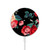 W3112 Rose Floral Pattern Black Caricabatterie wireless magnetico con MagSafe 15W per iPhone 16 15 14 13 12