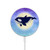 W3807 Killer Whale Orca Moon Pastel Fantasy Caricabatterie wireless magnetico con MagSafe 15W per iPhone 16 15 14 13 12