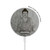 W3873 Buddha Line Art Caricabatterie wireless magnetico con MagSafe 15W per iPhone 16 15 14 13 12