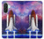 W3913 Colorful Nebula Space Shuttle Case Cover Custodia e Flip Case per Samsung Galaxy A26