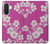 W3924 Cherry Blossom Pink Background Case Cover Custodia e Flip Case per Samsung Galaxy A26