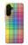 W3942 LGBTQ Rainbow Plaid Tartan Case Cover Custodia e Flip Case per Samsung Galaxy A26