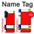 W0157 Composition Red Blue Yellow Case Cover Custodia e Flip Case per Samsung Galaxy A36