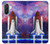 W3913 Colorful Nebula Space Shuttle Case Cover Custodia e Flip Case per Samsung Galaxy A36