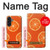W3946 Seamless Orange Pattern Case Cover Custodia e Flip Case per Samsung Galaxy A56