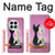 W1832 Love Cat Case Cover Custodia e Flip Case per OnePlus 13