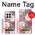 W3716 Rose Floral Pattern Case Cover Custodia e Flip Case per OnePlus 13
