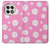 W3500 Pink Floral Pattern Case Cover Custodia e Flip Case per OnePlus 13R