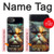 W3971 Cat Painted Color Case Cover Custodia e Flip Case per iPhone 16e
