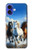 W3996 Horse Running Case Cover Custodia e Flip Case per iPhone 16
