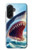 W4004 Oil Color Painting Giant Shark Case Cover Custodia e Flip Case per Samsung Galaxy A36