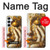 W4026 Women Crying Golden Tear Case Cover Custodia e Flip Case per Samsung Galaxy A55 5G