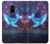 W3982 Dream Whale Colorful Nebula Case Cover Custodia e Flip Case per Samsung Galaxy A8 (2018)