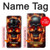 W3986 Fire Skull Case Cover Custodia e Flip Case per Samsung Galaxy A8 (2018)