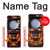 W3986 Fire Skull Case Cover Custodia e Flip Case per Samsung Galaxy Z Flip 5