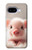 W3979 Cute Baby Pig Case Cover Custodia e Flip Case per Google Pixel 9a