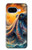 W4003 Oil Color Painting Giant Octopus Case Cover Custodia e Flip Case per Google Pixel 9a
