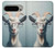 W3991 Goat Glasses Case Cover Custodia e Flip Case per Google Pixel 9 Pro XL