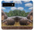 W4031 Baby Hippo Hippopotamus Family Case Cover Custodia e Flip Case per Google Pixel 6