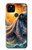 W4003 Oil Color Painting Giant Octopus Case Cover Custodia e Flip Case per Google Pixel 4a 5G