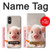 W3979 Cute Baby Pig Case Cover Custodia e Flip Case per Sony Xperia 10 VI
