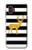 W2794 Black and White Striped Deer Gold Sparkles Case Cover Custodia e Flip Case per Samsung Galaxy XCover7 Pro