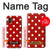 W2951 Red Polka Dots Case Cover Custodia e Flip Case per Samsung Galaxy XCover7 Pro