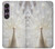 W1980 White Peacock Case Cover Custodia e Flip Case per Sony Xperia 1 VII