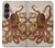 W2801 Vintage Octopus Case Cover Custodia e Flip Case per Sony Xperia 1 VII