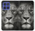 W1352 Lion Face Case Cover Custodia e Flip Case per Motorola Moto G Stylus 5G (2025), Edge 60 Stylus