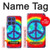 W1870 Tie Dye Peace Case Cover Custodia e Flip Case per Motorola Moto G Stylus 5G (2025), Edge 60 Stylus
