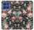 W2727 Vintage Rose Pattern Case Cover Custodia e Flip Case per Motorola Moto G Stylus 5G (2025), Edge 60 Stylus